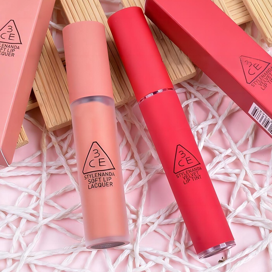 PERFECT 3CE Stylenanad Velvet Lip Tint 4g Soft Matte Lipstick LongLasting MLBB Lipstik Gradient Lips