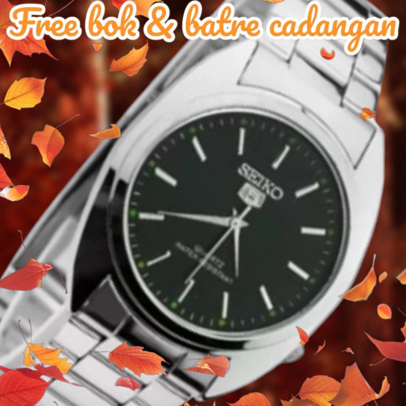 COD / Jam Tangan Seiko Pria Rantai  / Jam Tangan Anti air Diameter Sedang 36mm