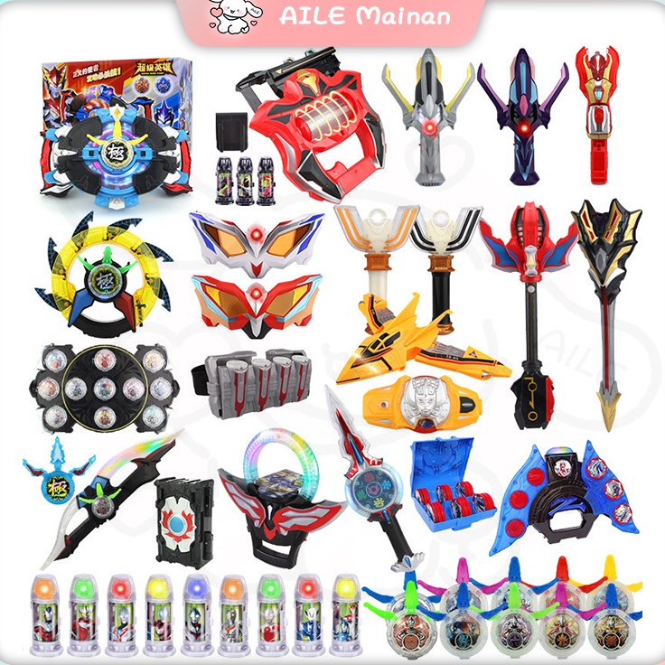 2 IN 1 Ultraman Z Geed  Ultraman Weapon DX Ultraman Trigger  Spark Lens Mainan Anak Laki Laki