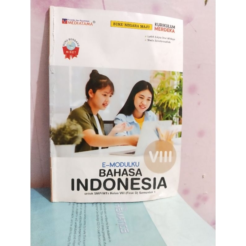 buku e modulku bahasa Indonesia kelas 8 VIII 2 smp mts mediatama kurikulum merdeka