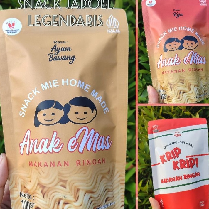 

PRODUK UNGGULAN Mie Mas Anak eMas dan Kripkrip 1gram jajanan mie jadul tempo dulu