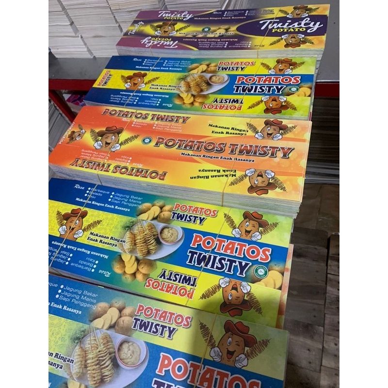 

Kotak Kentang Spiral/Kemasan Kentang Ulir/Spiral/Kertas Kentang Ulir UK 35x13cm