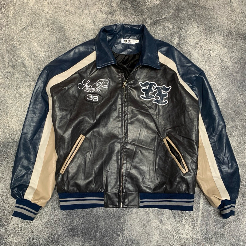 Jaket Varsity Second / Jaket Kulit Second (sintetis)