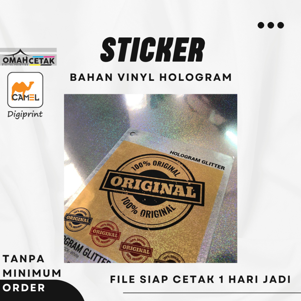 

Cetak Stiker Vinyl Custom Malang Murah Bahan Vinyl Hologram