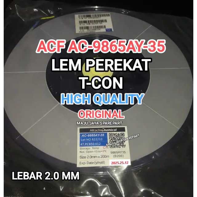 

Lem ACF AC-9865AY-35 lem kusus untuk Layar LCD dan CoF Ticon - Harga per 25cm/50cm