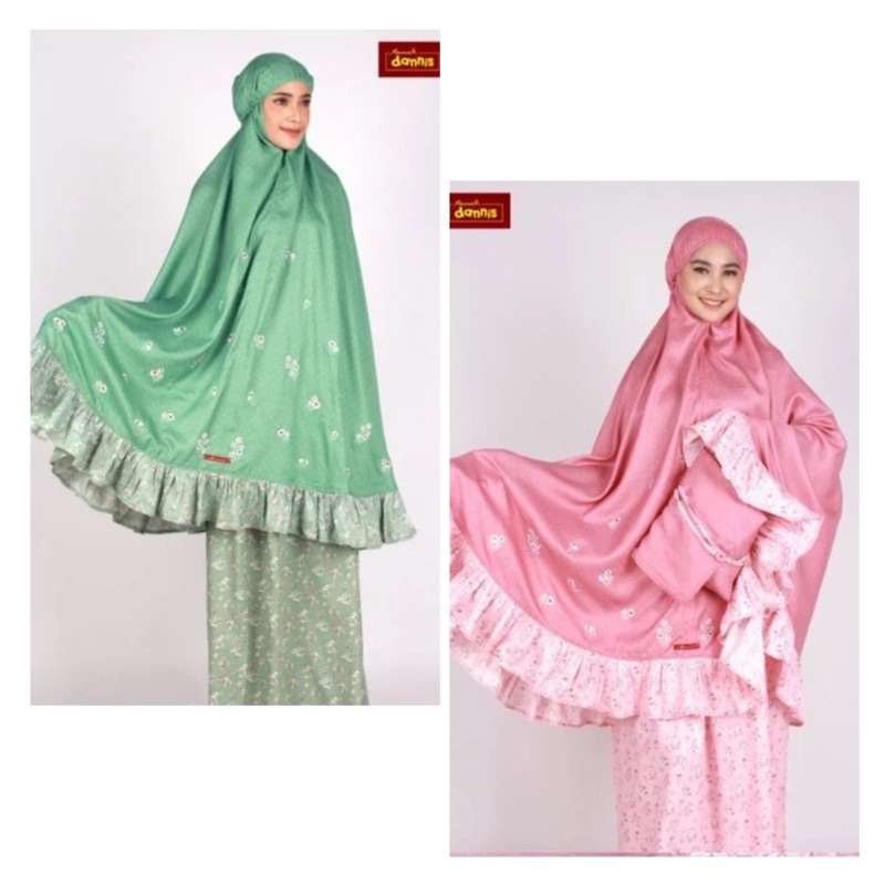 sale 40% / M211004 / mukenah XS S M / mukenah anak / mukenah bunga bunga / katun / dannis diskon / m