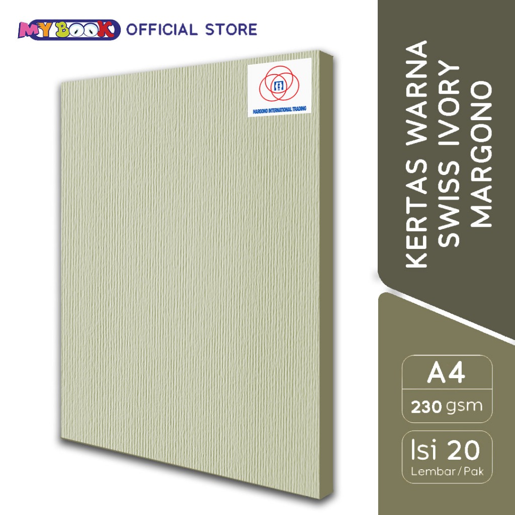 

Margono Kertas Warna A4 Swiss Ivory 230 gsm - 20 Lembar