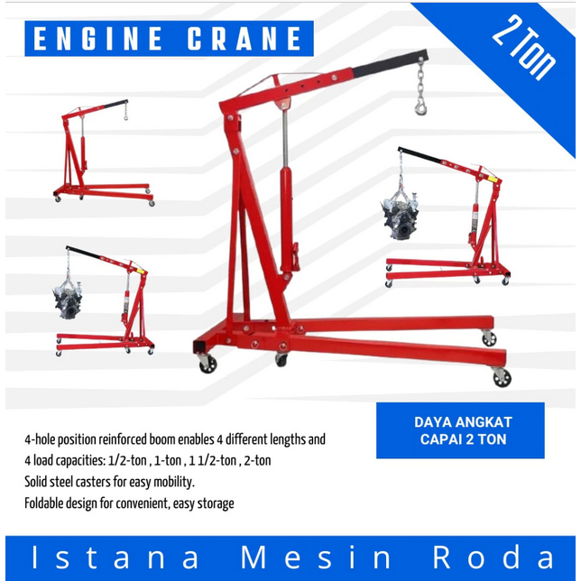 Shop Crane 2 Ton Engine Crane 2Ton Angkat Mesin Mobil
