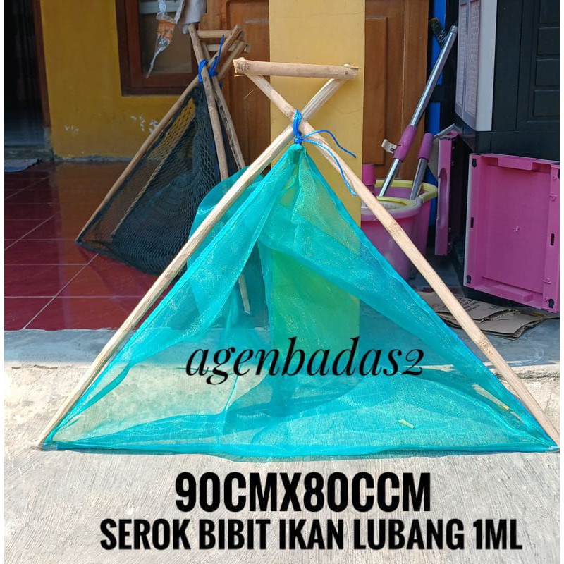 SESER IKAN SEGI TIGA BAMBU.SEROK BIBIT IKAN SEROK BENIH IKAN.SEROK IKAN HALUS.SEROK IKAN PANEN KOLAM