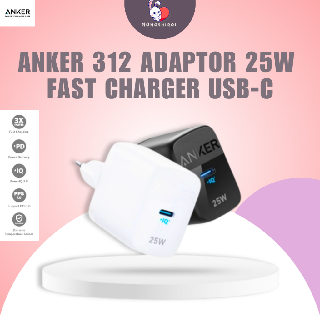 Anker Charger 25W 312 Wall Adapter 25 watt Samsung Fast Charging A2642