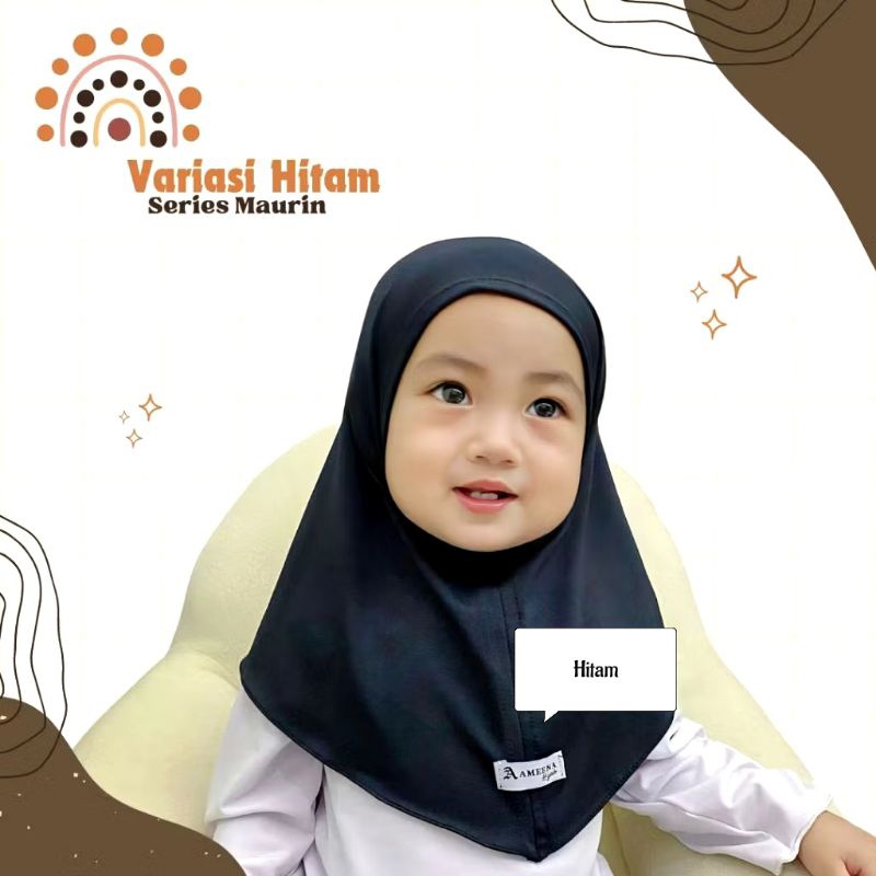 Hijab anak / bayi 0 -6-12 bulan jilbab anak 1 tahun - kerudung anak instan premium