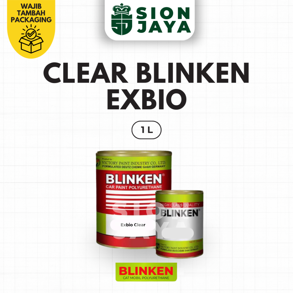 [1 Kg] Clear Glossy Kempling/ Pernis Motor / Varnish Mobil / Clear Blinken Exbio + Hardener