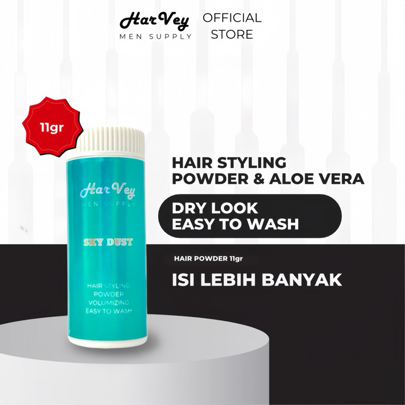 HarVey Hair Powder Premium Powder Rambut Pria & Wanita Bubuk Rambut Pria Hair Styling Powder