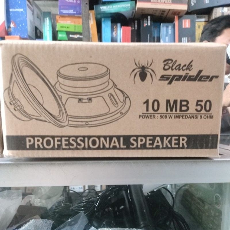 SPEAKER BLACK SPIDER 10 MB 50 500 WATT