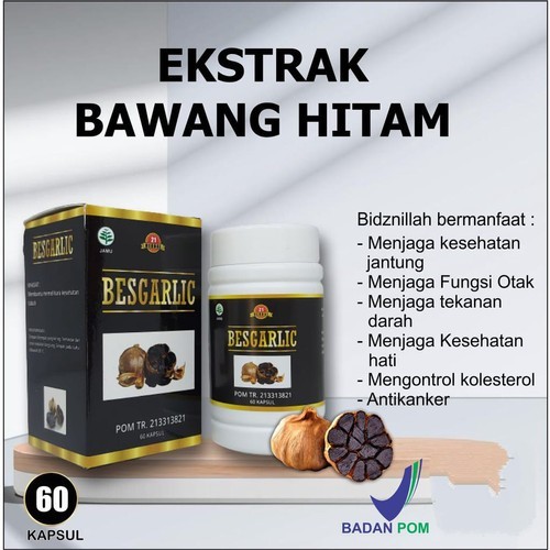 Kapsul bawang hitam black garlic 60kapsul