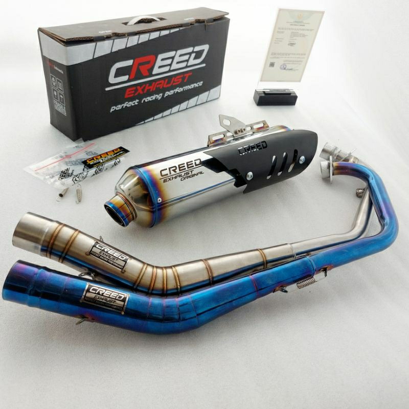 Knalpot standar racing Creed Exhaust for Sonic 150R CB CBR 150R Vixion Satria FU MX KING R15 GSX 150