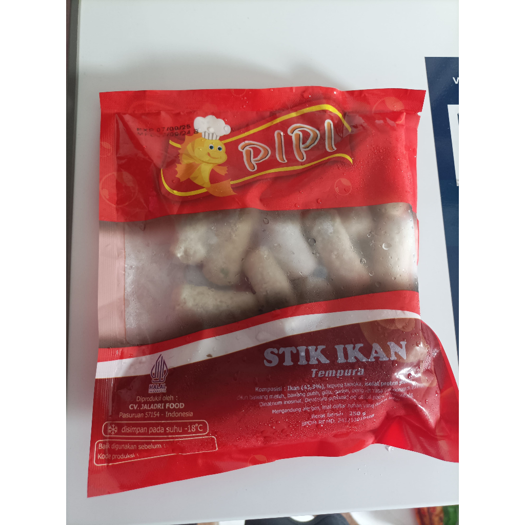 

Pipi Stik ikan tempura 250 Gram