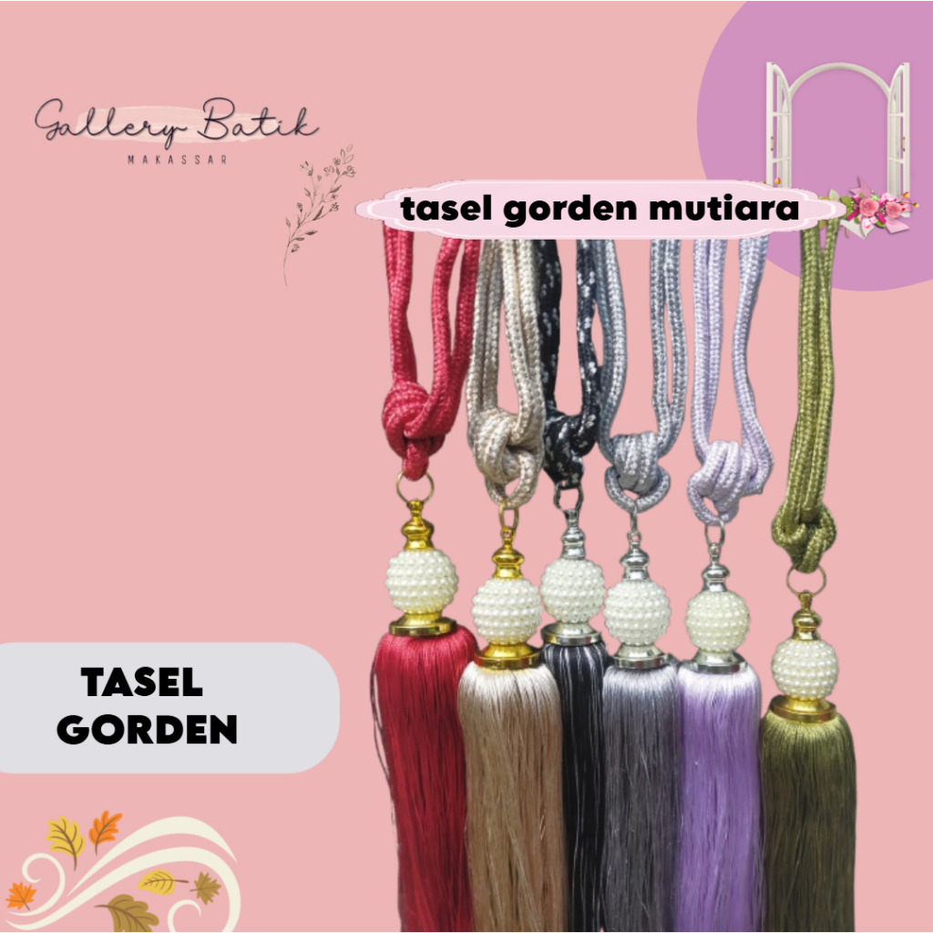 TASEL GORDEN MUTIARA /pengait gorden [[ Gallery Batik Makassar ]]