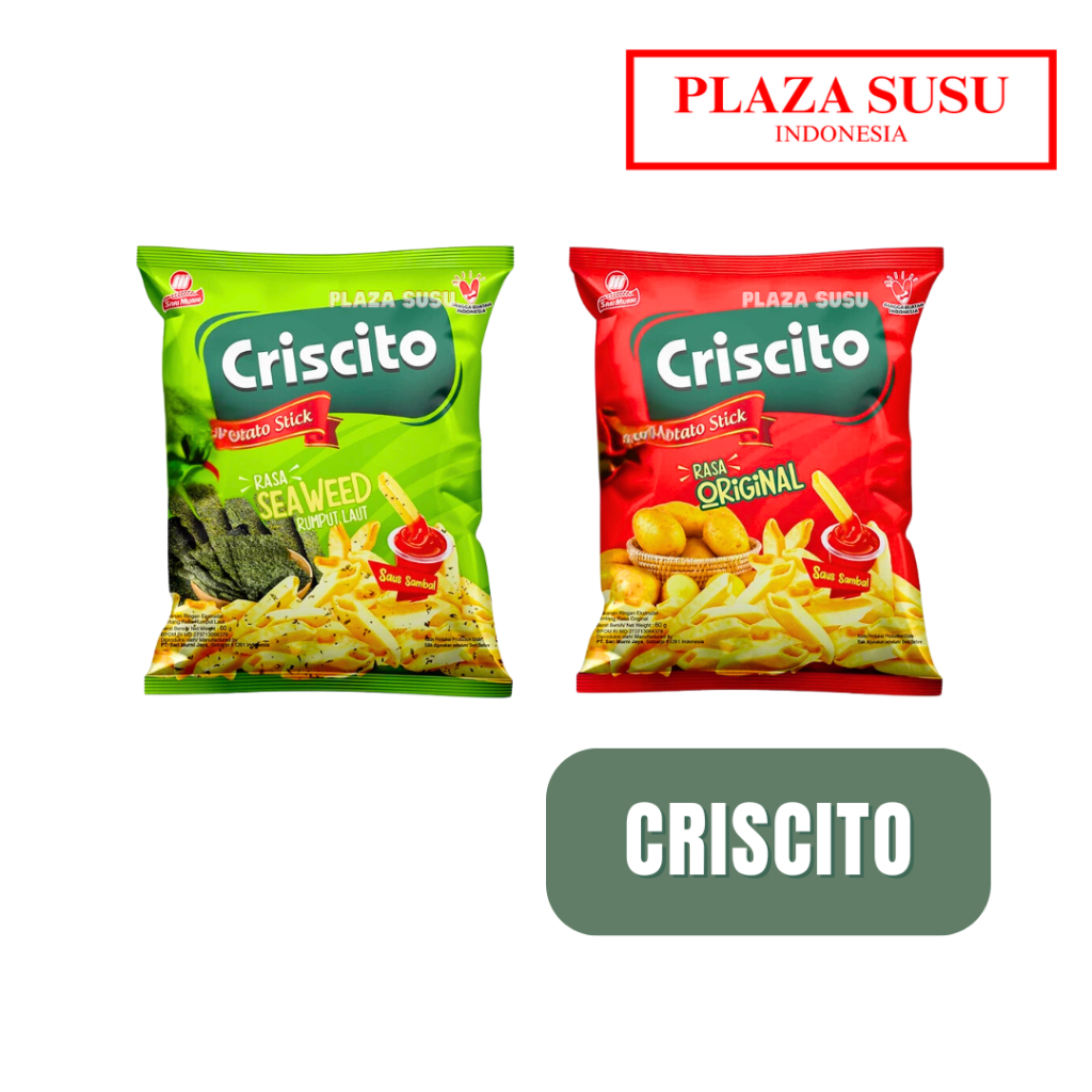 

60 G - CAMILAN CRISCITO RUMPUT LAUT ORIGINAL JAJANAN POTATO SNAK KENTANG