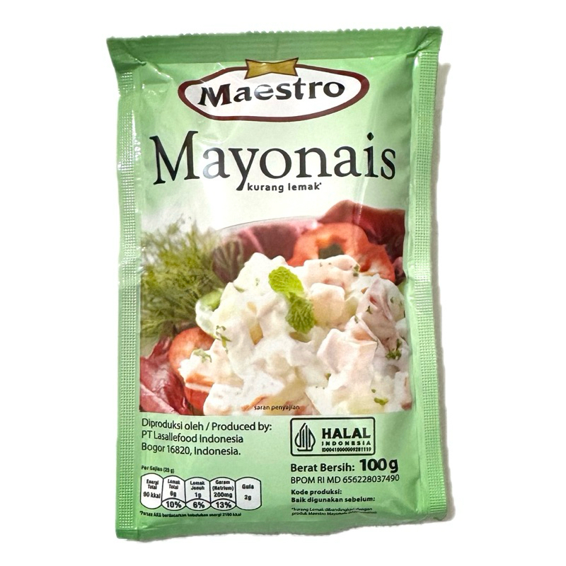 

Maestro Saus Mayonnaise Light 100 gr