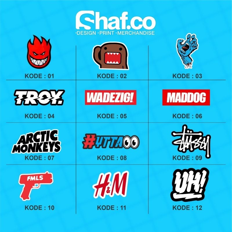 STICKER LOGO DISTRO // LOGO BRAND // STICKER BRAND TERKENAL