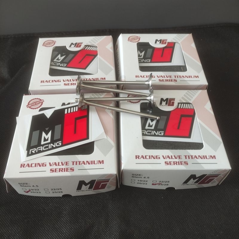 KLEP/VALVE TITANIUM MG RACING