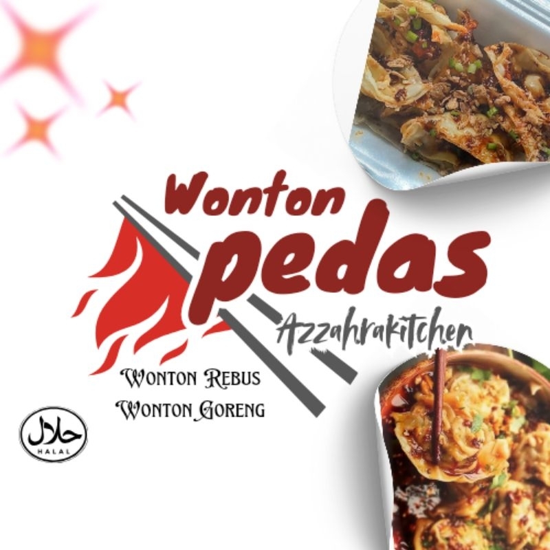 

PAKET USAHA WONTON PEDAS azzahrakitchen 12porsi