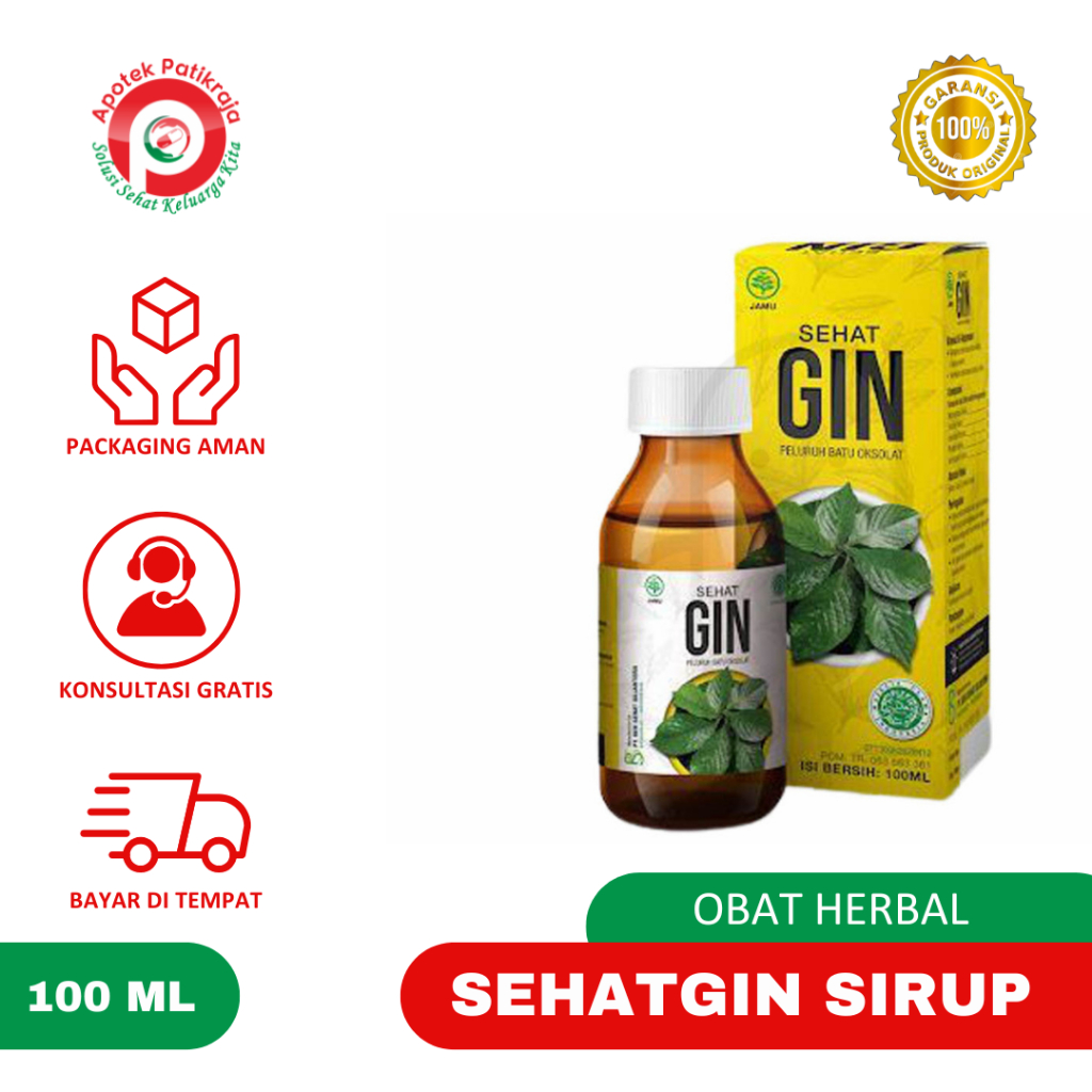 

SEHATGIN SIRUP 100ML | SEHAT GIN SYRUP HERBAL