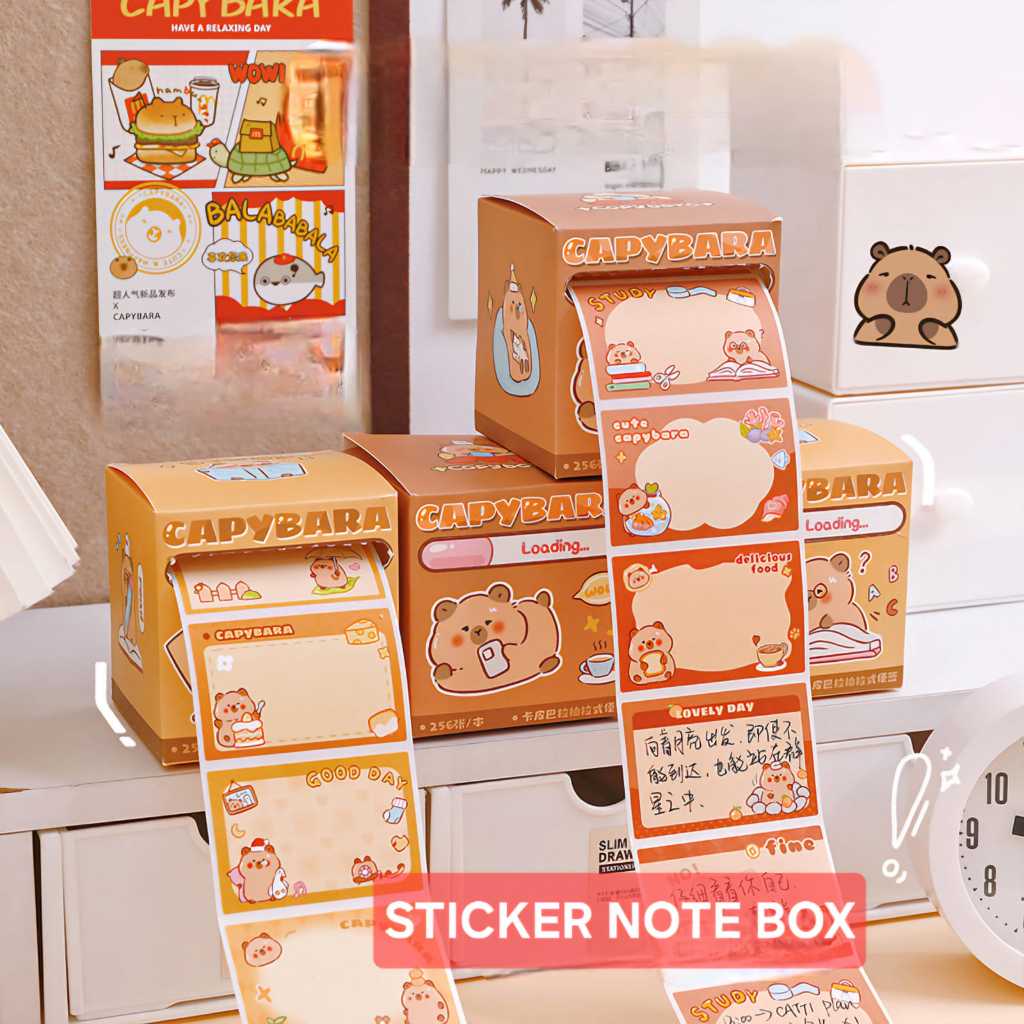 

MILANBERRY STICKER NOTE BOX STIKER LABEL TAG NAMA STATIONARY