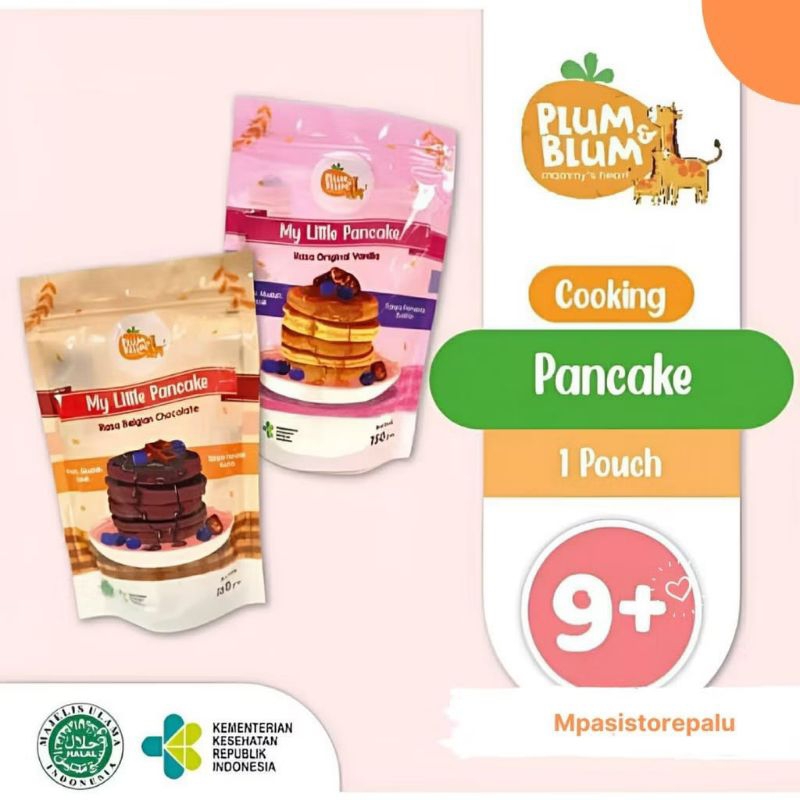 

PLUM & BLUM TEPUNG PANCAKE VANILLA BELGIAN CHOCOLATE SNACK MPASI