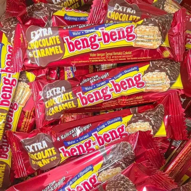 

Beng Beng Extra Caramel Chocolate 1 Box isi 17Pcs
