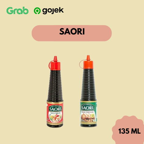

Saori Sauri Saus Tiram / Saus Teriyaki 135 ML