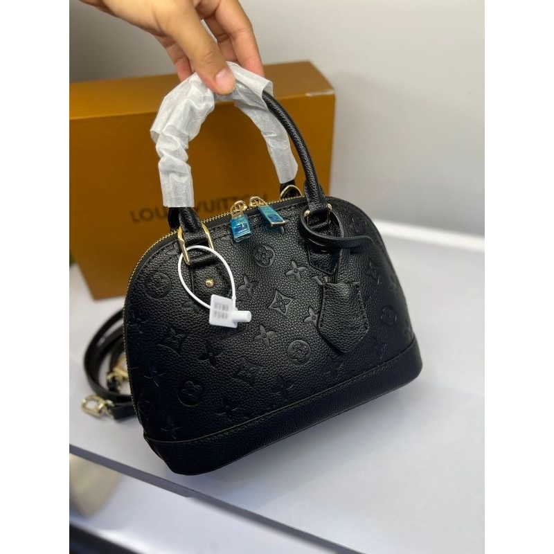 LV alma black emboss