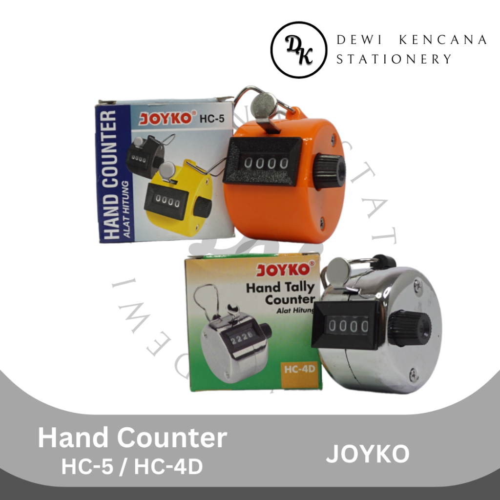 Hand Tally Counter Alat Hitung Manual 4 Digit JOYKO HC 4D/5