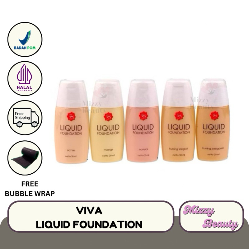 Viva Liquid Foundation 30mL | Viva Liquid Foundation With Bengkuang Ekstrak