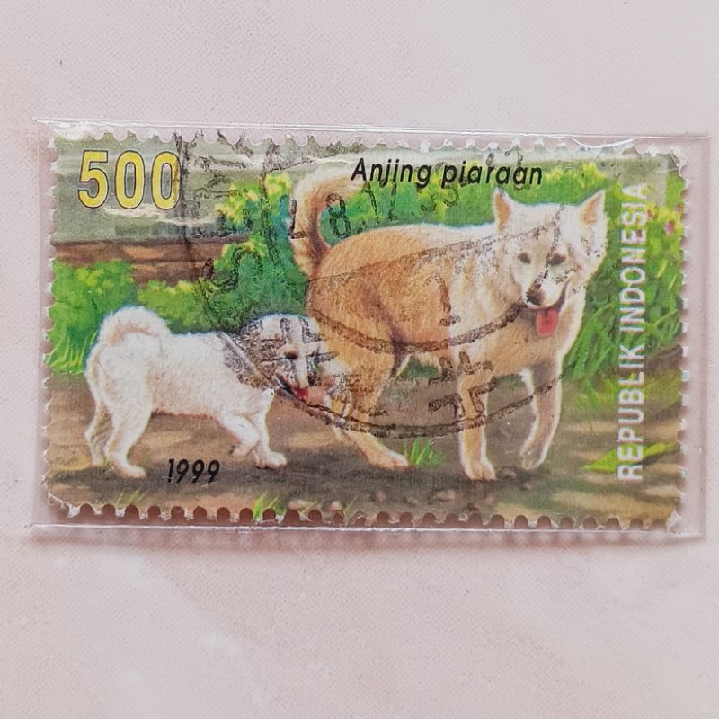 

(AF) Perangko Indonesia 1999 Binatang Piaraan - Anjing Piaraan 500 rupiah Used