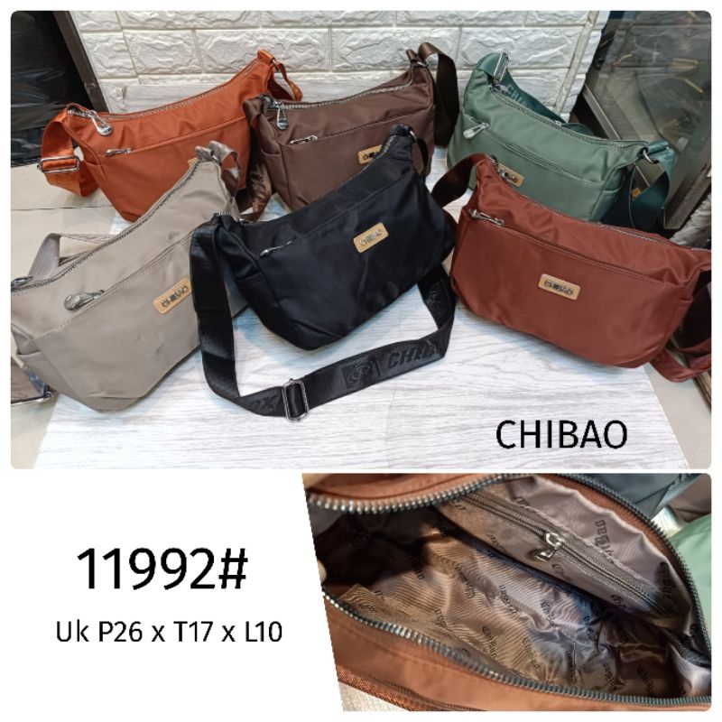 Tas Chibao Selempang Wanita Import Sling Bag Bahan Parasut Simple Terkini High Quality 11992