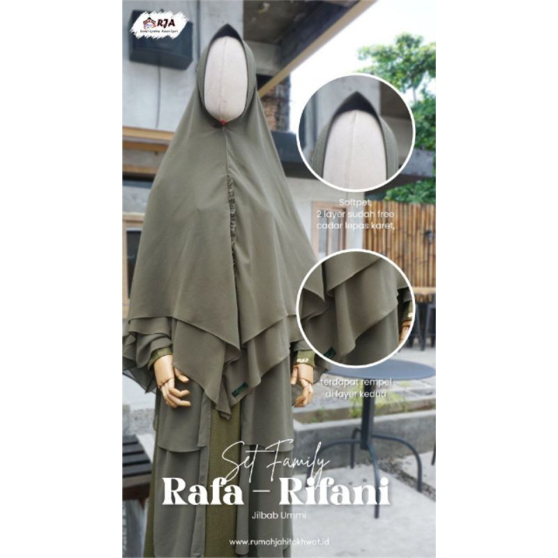 Jilbab rifani bahan ceruty rja