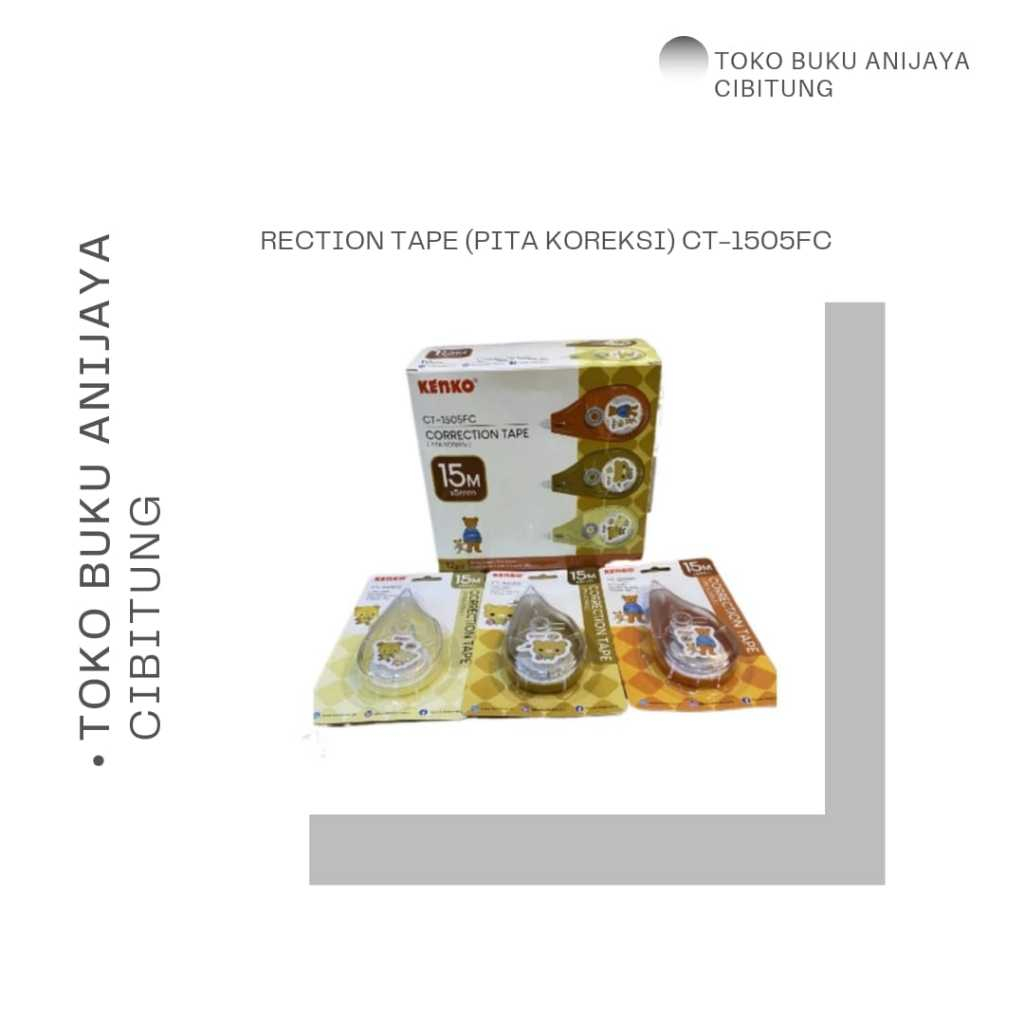 

CORRECTION TAPE (PITA KOREKSI) CT-1505FC MEREK KENKO 1PCS