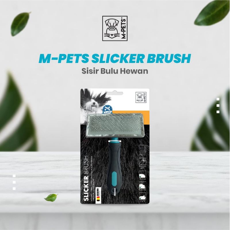 Mpets Slicker Brush / Sisir Anjing Kucing / Sisir Grooming / Pet Slicker Brush