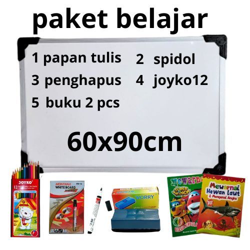 

Ndevansss - Papan Tulis Aluminium Untuk Belajar & Sekolah + Free Spidol & Penghapus Joyko