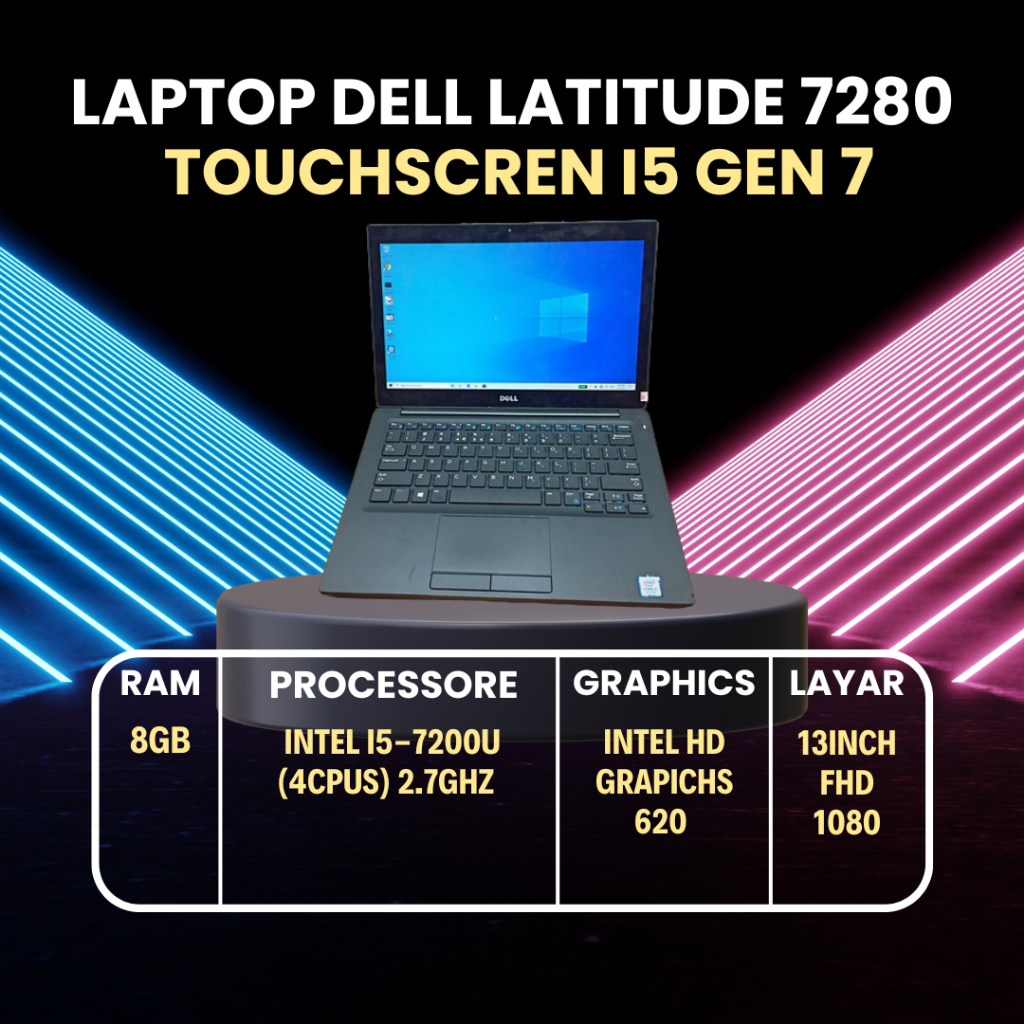 DELL LATITUDE 7280 TOUCHSCREN i5 GEN 7 ULTRABOOK