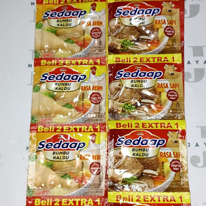 

Sedaap Bumbu Kaldu 9gr 1renteng isi 18pcs