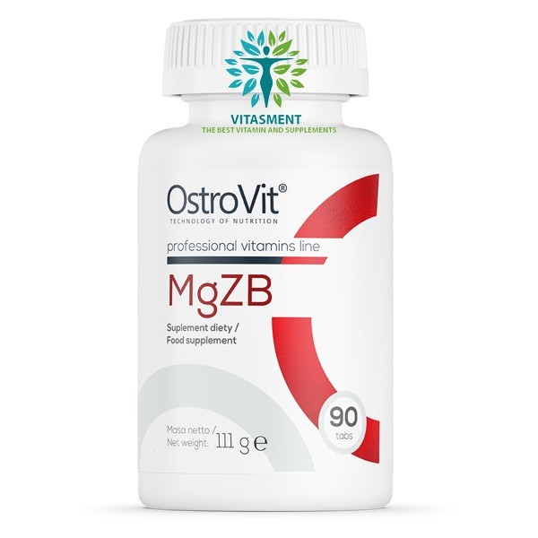 OstroVit MgZB 90 Tablet ZMA Obat Suplemen Vitamin Magnesium Zinc Vitamin B6 Kesehatan Tulang Saraf K