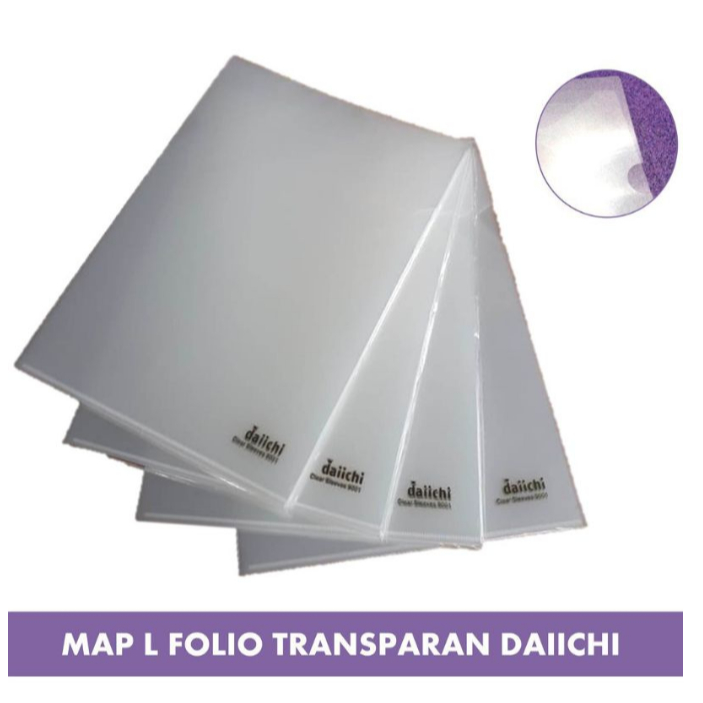 

Map L/Clear Sleeves Transparant Daiichi A4 Dan F4 ( 1pak/12pcs )