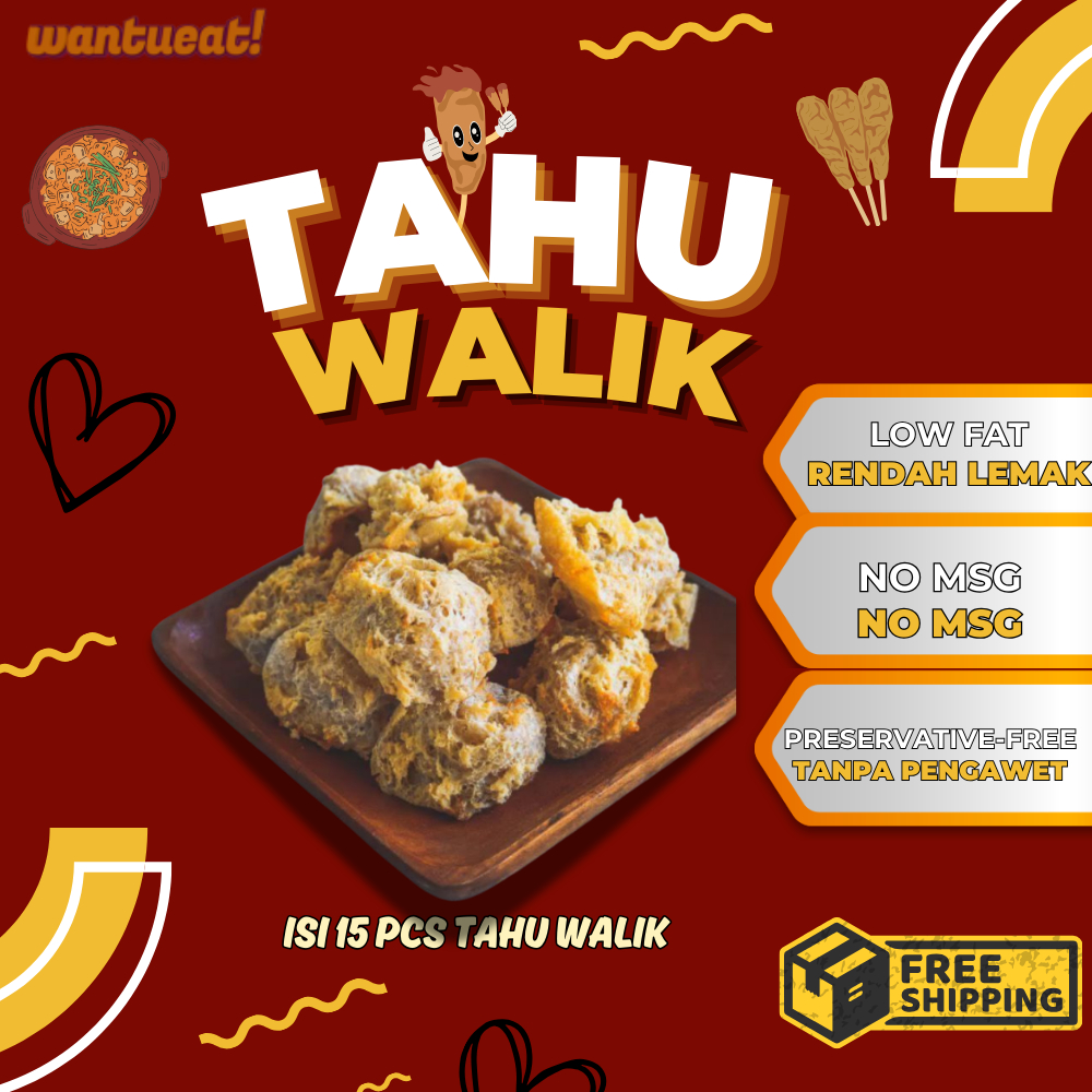 

Tahu Walik Gurih Renyah Cemilan Ringan Dan Makanan Ringan Untuk Keluarga Isi 15 PCS Rasa Autentik yang Menggugah Selera.