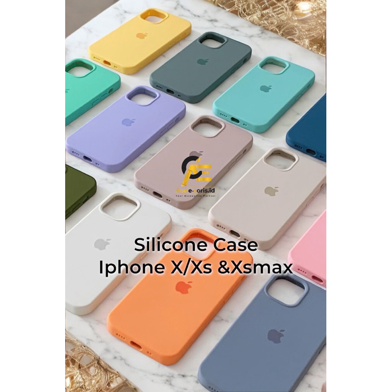 PREMIUM SILICONE CASE FOR IPHONE X/Xs / Xsmax | CASE ANTI KOTOR | CASE ANTI JAMUR IPHONe X Xs Xsmax
