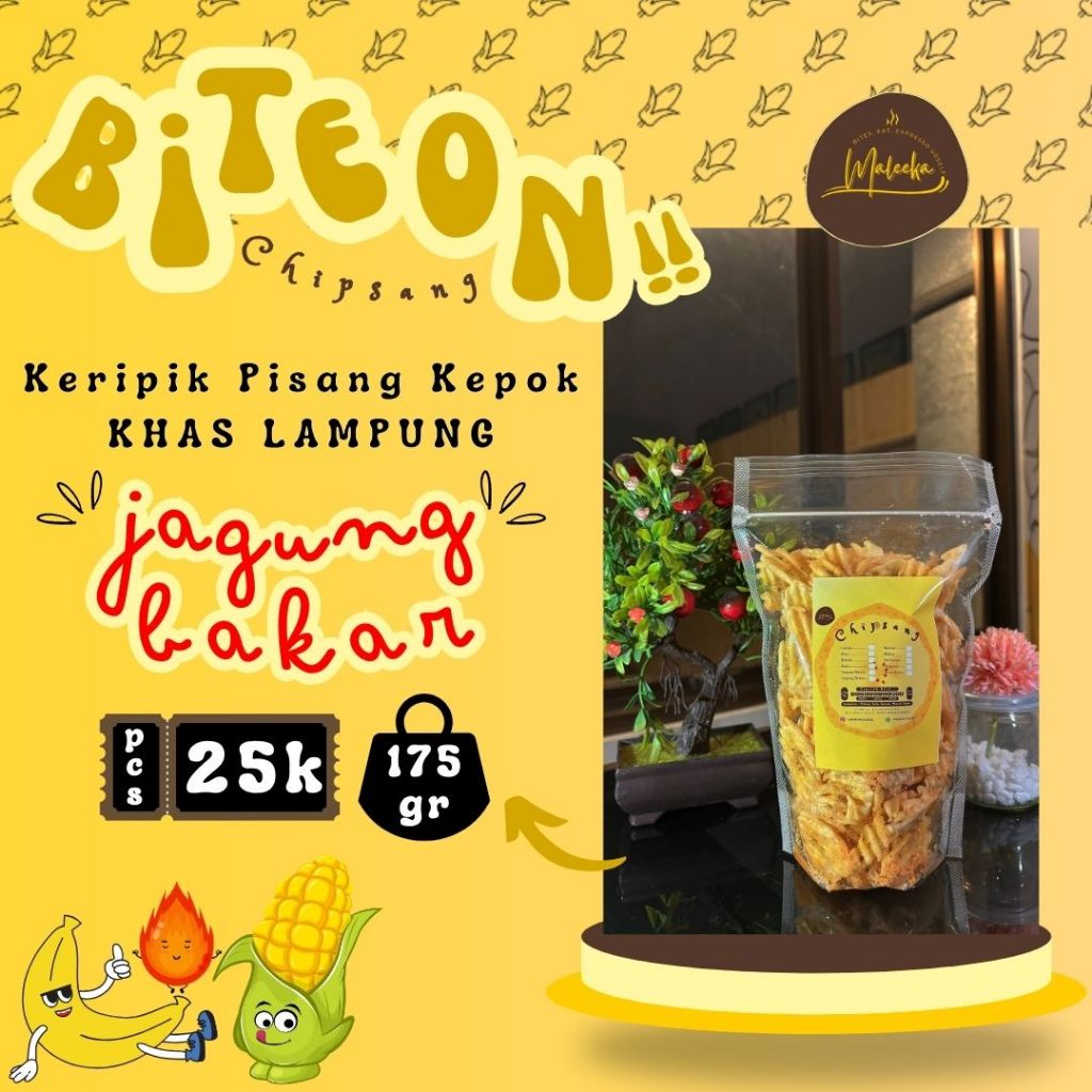 

Chipsang - Keripik Pisang Kepok rasa JAGUNG BAKAR Khas Lampung 175gr