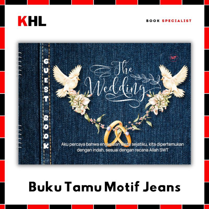 

KHL - Buku Tamu / Guest Book Motif Jeans 001