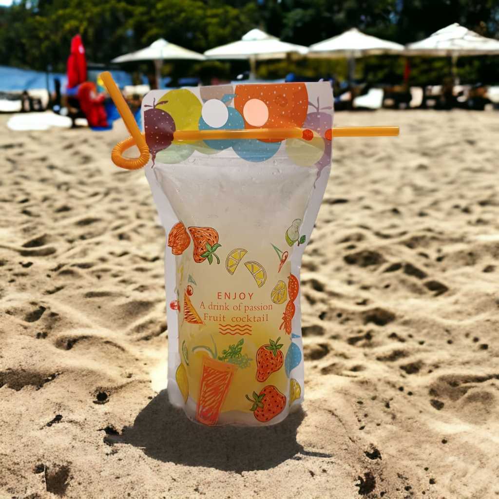 STANDING POUCH MINUMAN KEKINIAN + SEDOTAN 1 dus 300 pack